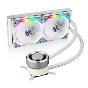 Lian Li Galahad 240 AIO SL120 Edition ARGB CPU Cooler - White