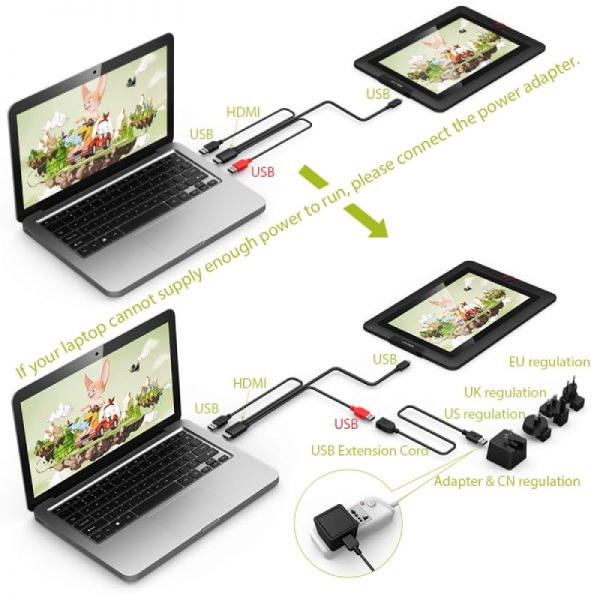 XP-Pen Artist 12 Pro 11.6" Fully Laminated Graphics Tablet - Image 7