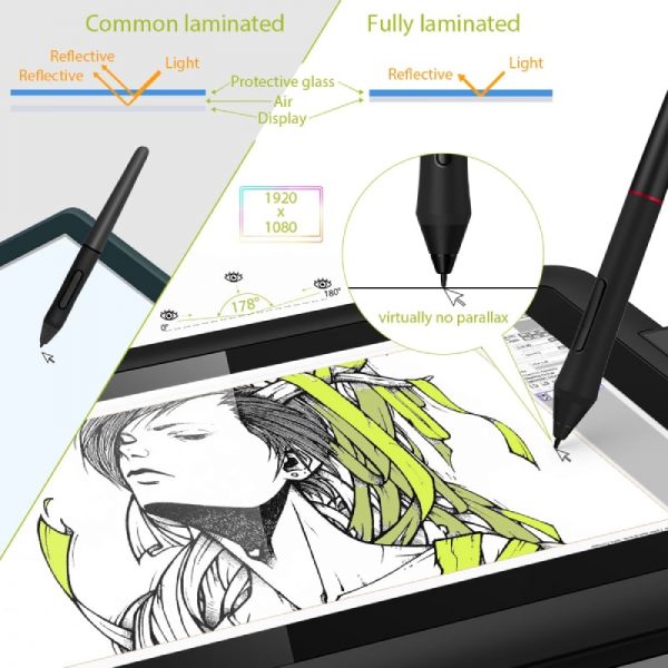 XP-Pen Artist 12 Pro 11.6" Fully Laminated Graphics Tablet - Image 6