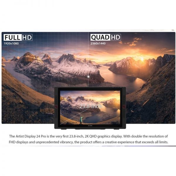 XP-Pen Artist 24 Pro QHD Interactive Graphics Tablet - Image 3