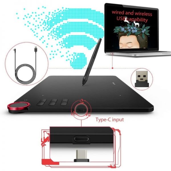 XP-Pen Deco 03 Wireless 2.4G 10″ X 5.62″ Graphics Tablet - Image 4