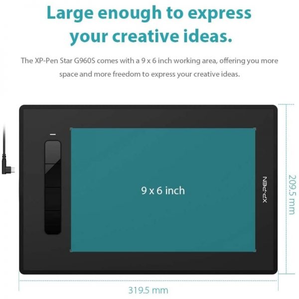 XP-Pen Star G960S Plus 9″ X 6″ Graphics Tablet - Image 3
