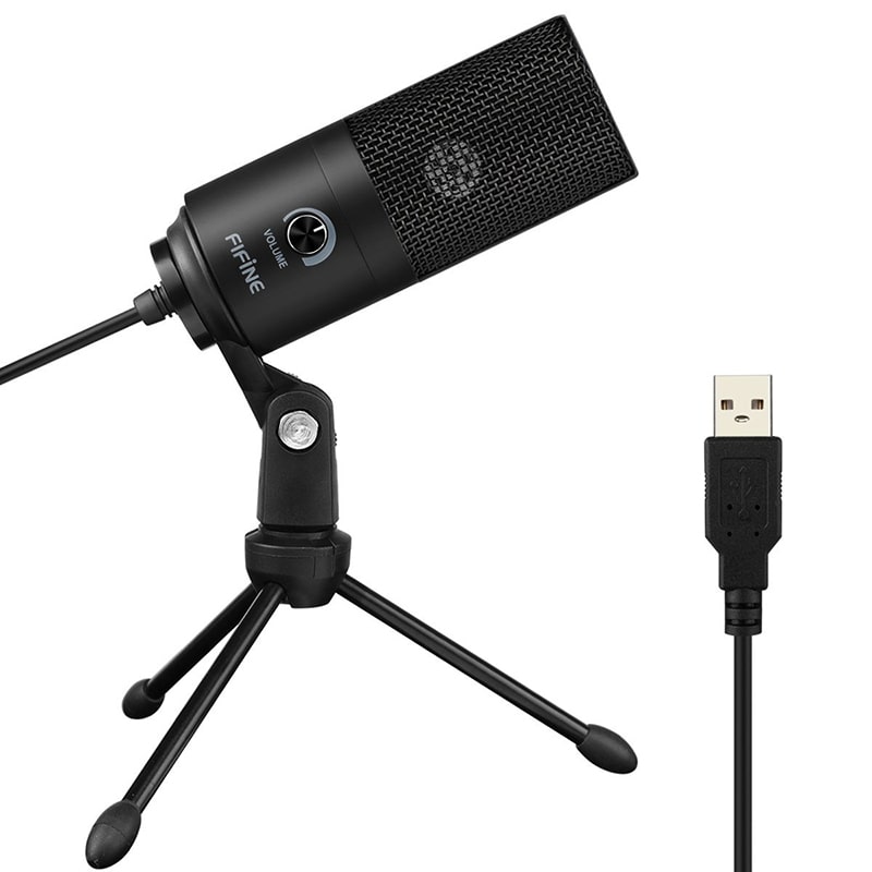 Podcast USB Microphone,Headphone Monitoring 3.5mm Jack Plug&Play Gaming Microphones for PS 4/5 Gaming,YouTube,skype Recordings Chatting Instant Messaging,Singing 