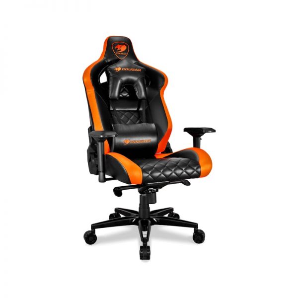 Cougar Armor Titan Gaming Chair - Orange/Black - Image 2