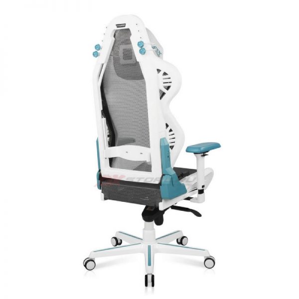 DXRacer Air Series Gaming Chair – White/Cyan - Image 3