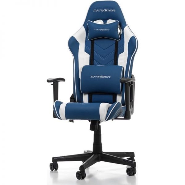 DXRacer Prince Series P132 Gaming Chair – Blue/White - Image 2