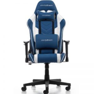 DXRacer Prince Series P132 Gaming Chair – Blue/White
