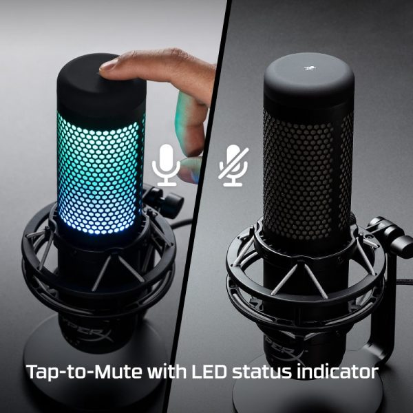 HyperX QuadCast S – RGB Multi-Pattern USB Condenser Microphone - Image 2