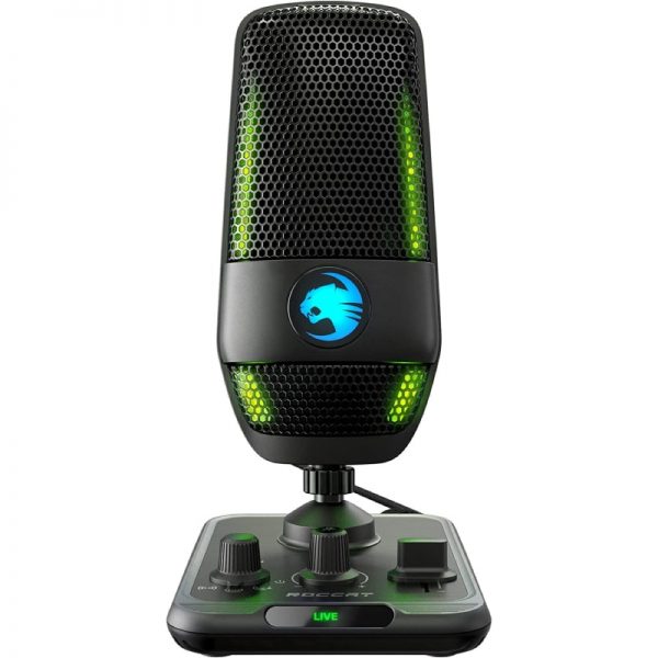 ROCCAT Torch Studio-Grade RGB USB Dual Condenser Microphone