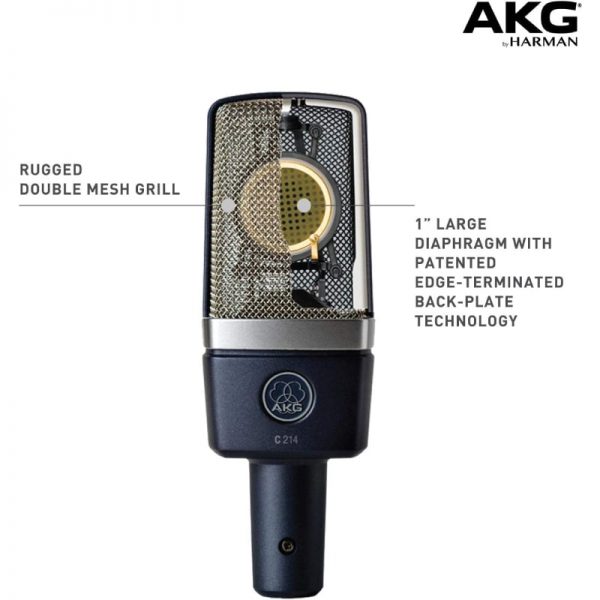 AKG C214 Large-Diaphragm Cardioid Condenser Microphone - Image 2
