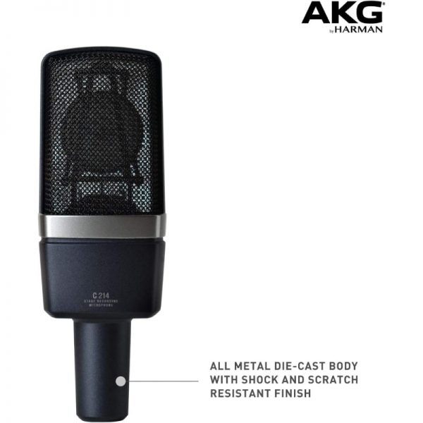 AKG C214 Large-Diaphragm Cardioid Condenser Microphone - Image 3