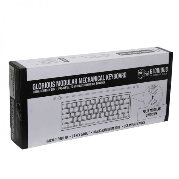 Glorious GMMK Compact PreBuilt Gaming Keyboard (Black) - Image 4