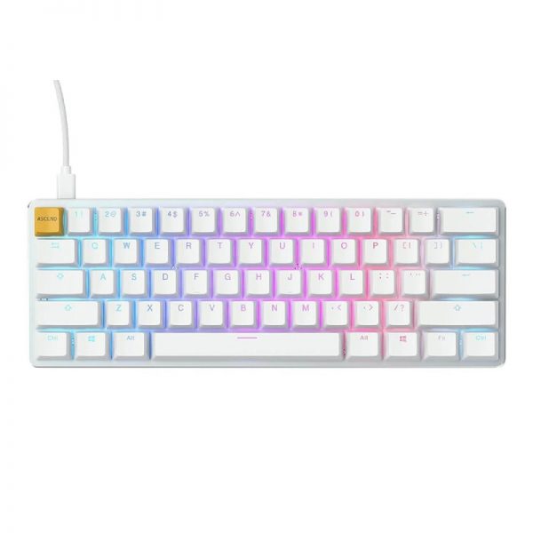 Glorious GMMK Compact PreBuilt Gaming Keyboard (White)