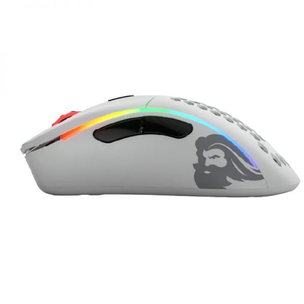 Glorious Model D Minus Wireless RGB Gaming Mouse – Matte White - Image 3