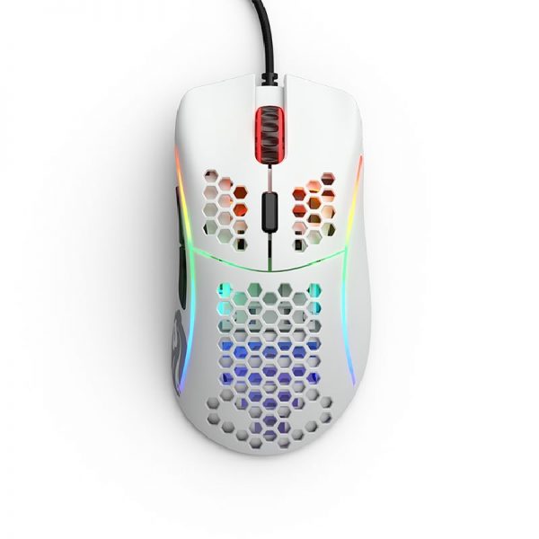 Glorious Model D RGB Gaming Mouse – Matte White