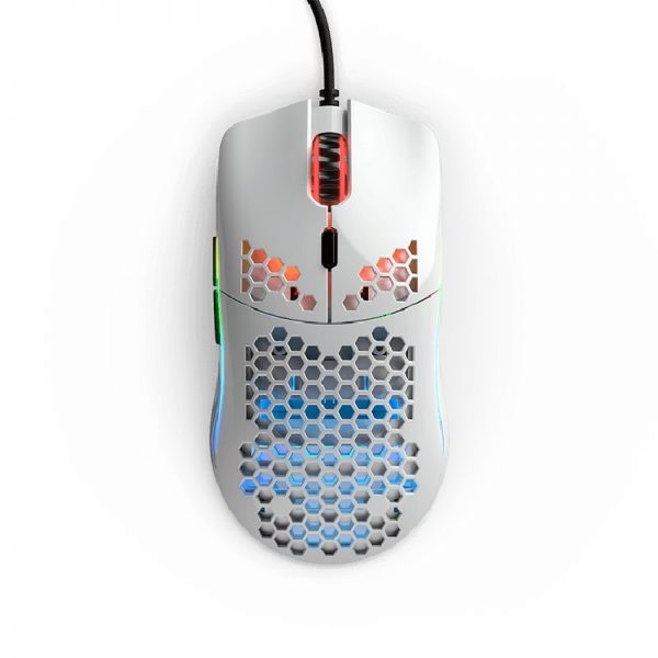 Glorious Model O Minus RGB Gaming Mouse – Glossy White