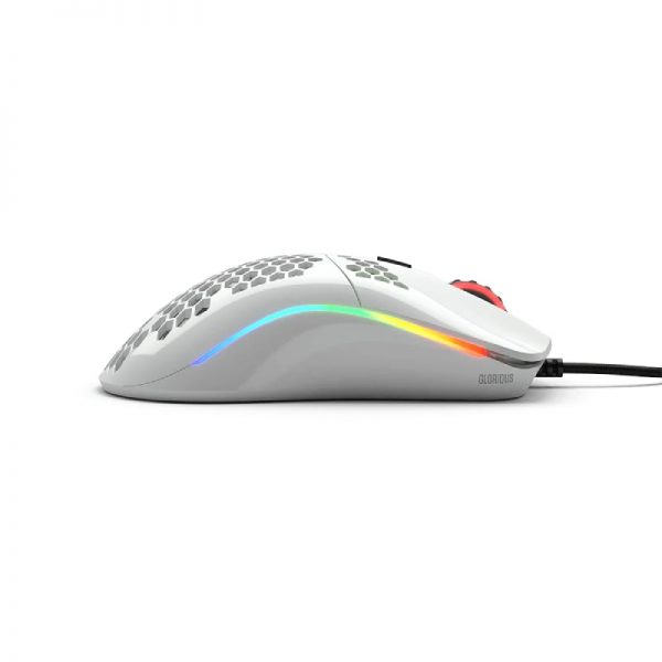 Glorious Model O Minus RGB Gaming Mouse – Glossy White - Image 3