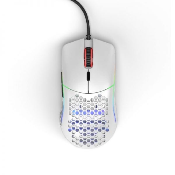 Glorious Model O Minus RGB Gaming Mouse – Matte White