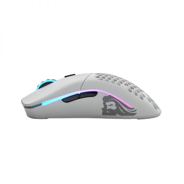 Glorious Model O Minus Wireless RGB Gaming Mouse – Matte White - Image 3