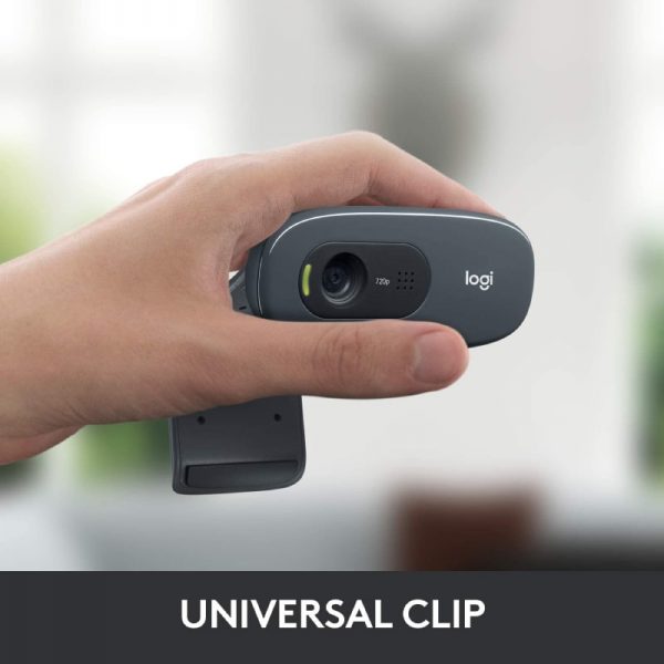 Logitech C270 720p HD Webcam with Noise Reducing Mic