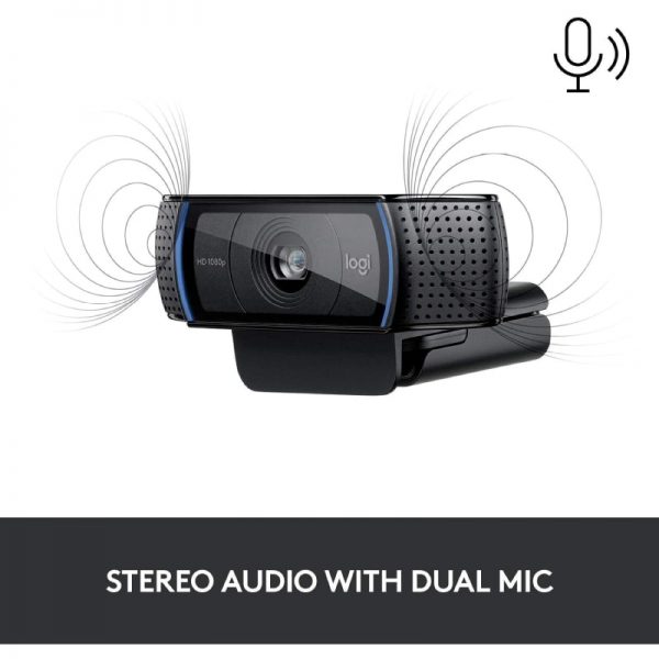 Logitech C920 PRO HD Webcam with Stereo Audio