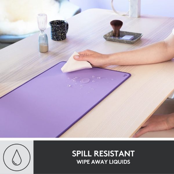 Logitech Desk Mat Studio Series Extended Mouse Pad – Lavender