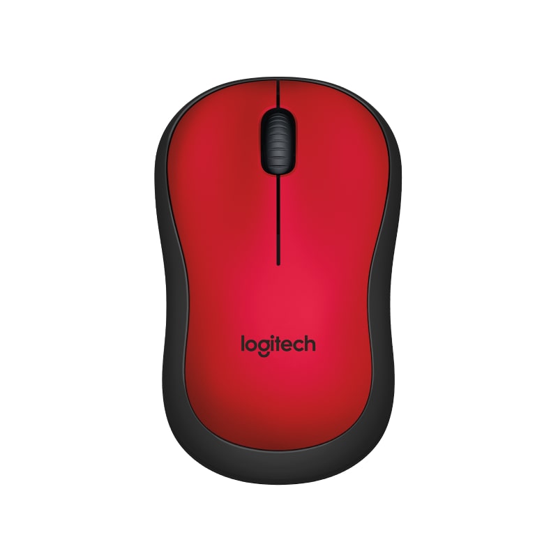 Logitech M221 Silent Wireless Mouse – Red