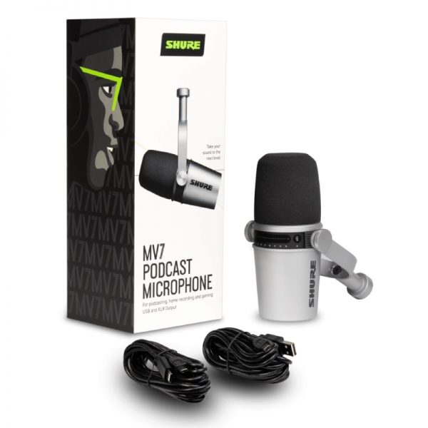 Shure MV7 Podcast Microphone – Silver - Image 8