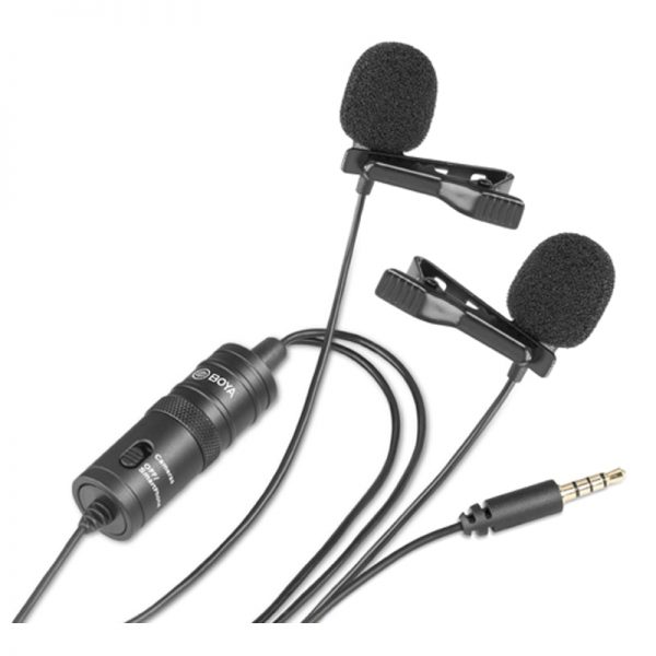 BOYA BY-M1DM Dual Omni-Directional Lavalier Microphone