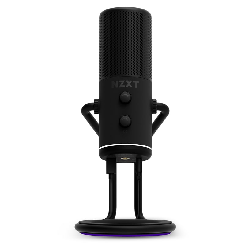 NZXT Capsule USB Cardioid Streaming Gaming & Podcasting Microphone – Matte Black