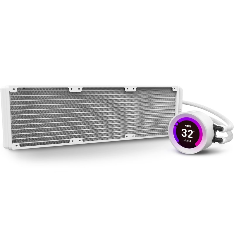 NZXT Kraken Z73 RGB 360mm AIO Liquid Cooler With LCD Display – White