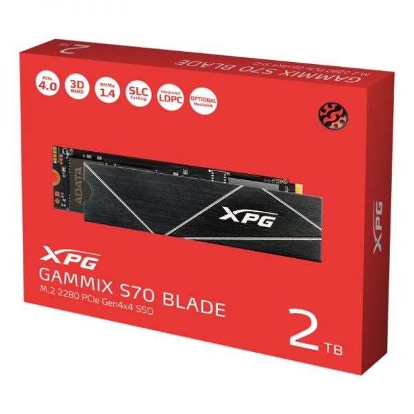 XPG GAMMIX S70 BLADE Gen4 NVMe M.2 SSD 2TB
