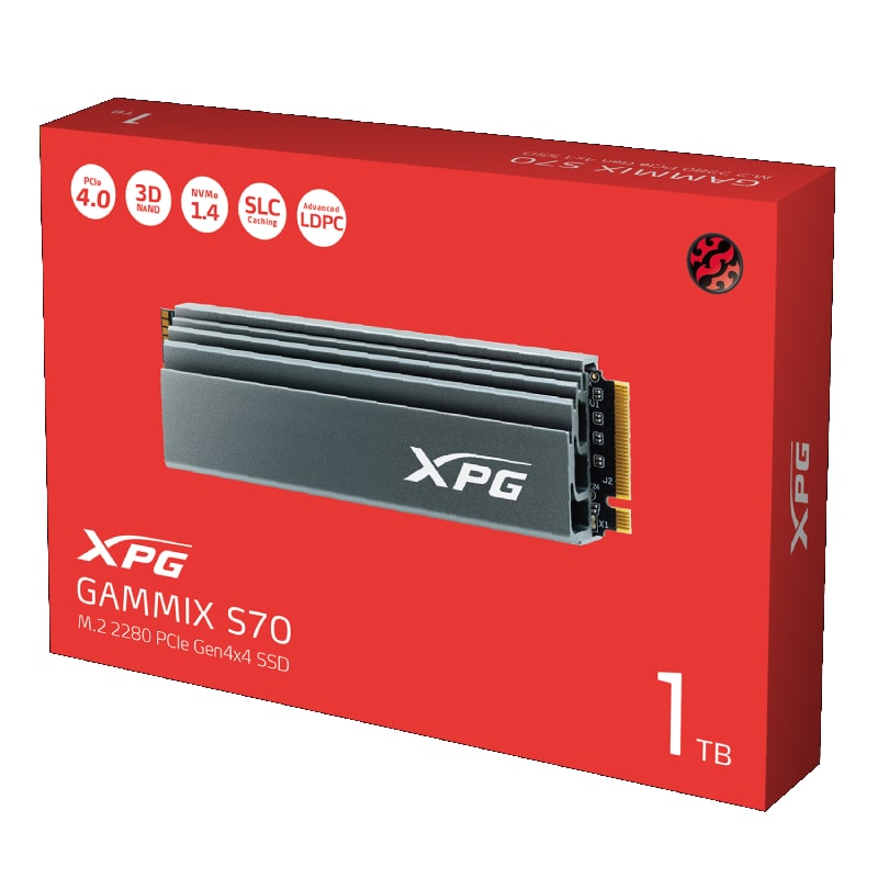 XPG GAMMIX S70 Gen4 NVMe M.2 SSD 1TB