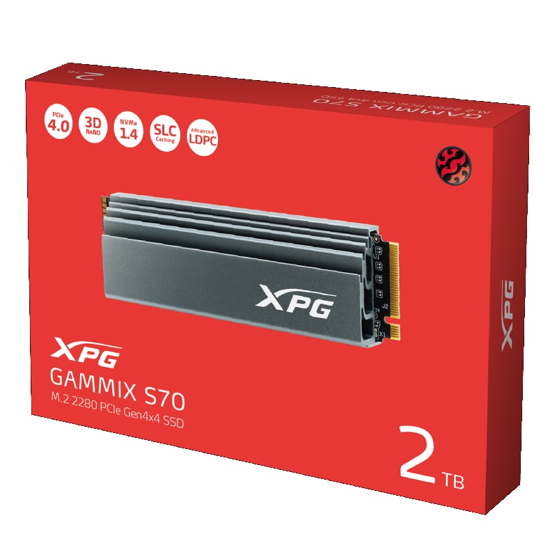 XPG GAMMIX S70 Gen4 NVMe M.2 SSD 2TB