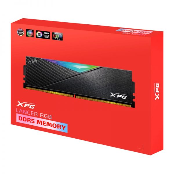 XPG LANCER 32GB 6000MHz CL40 DDR5 RGB Memory – Black - Image 7