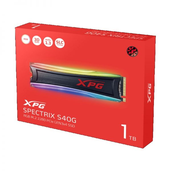 XPG SPECTRIX S40G RGB 1TB Gen3 NVMe M.2 SSD - Image 6