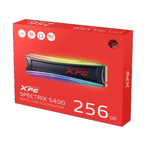 XPG SPECTRIX S40G RGB 256GB Gen3 NVMe M.2 SSD - Image 6