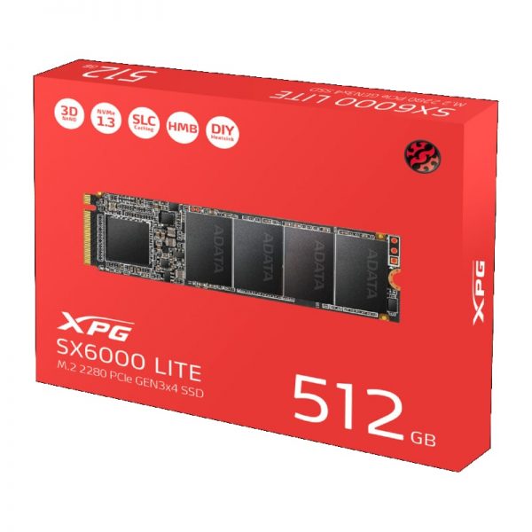 XPG SX6000 Lite Gen3 NVMe M.2 SSD 512GB