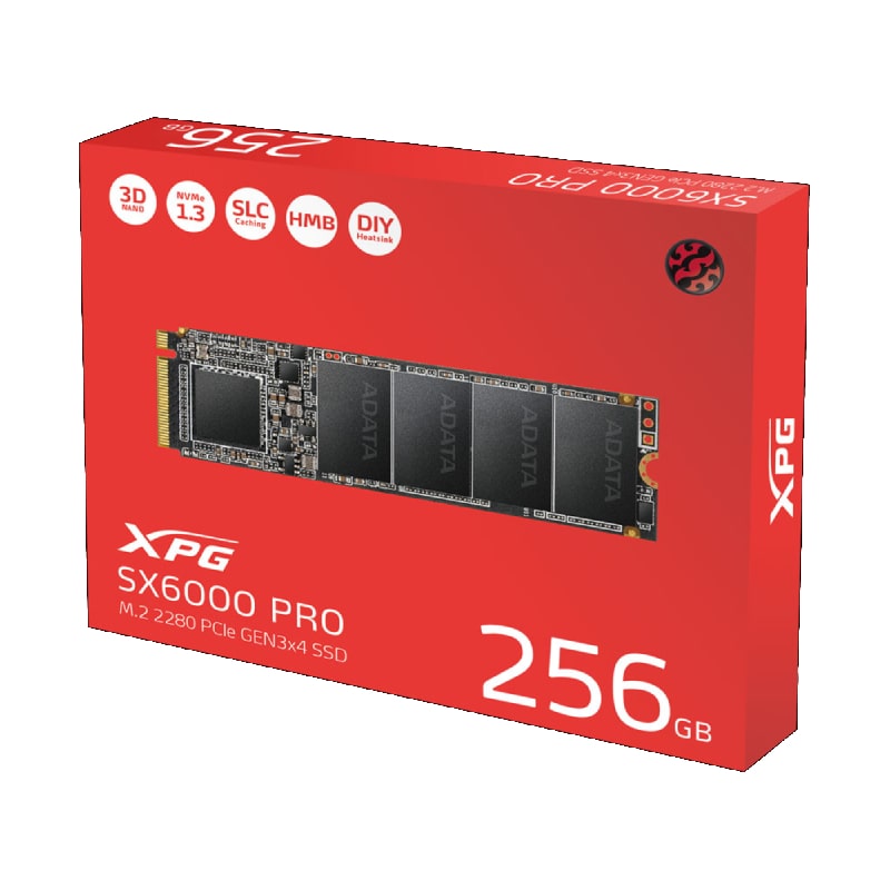 XPG SX6000 Pro Gen3 NVMe M.2 SSD 256GB