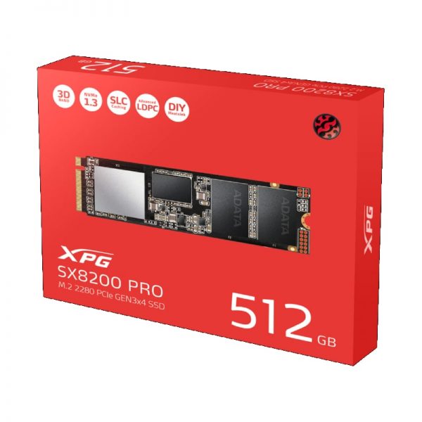 XPG SX8200 Pro Gen3 NVMe M.2 SSD 512GB