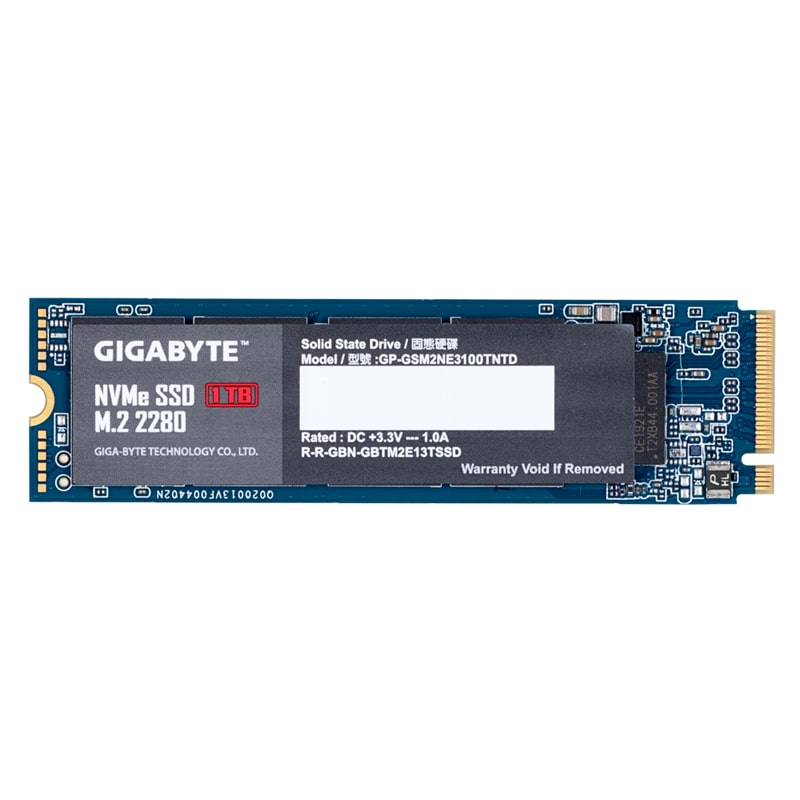 Gigabyte 1TB Gen3 NVMe M.2 SSD