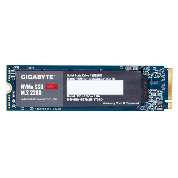 Gigabyte 512GB Gen3 NVMe M.2 SSD