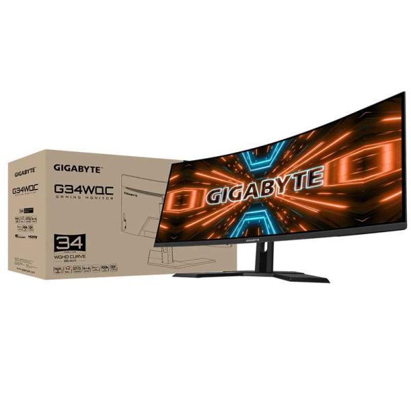 Gigabyte G34WQC 34 VA WQHD 144Hz Curved Gaming Monitor