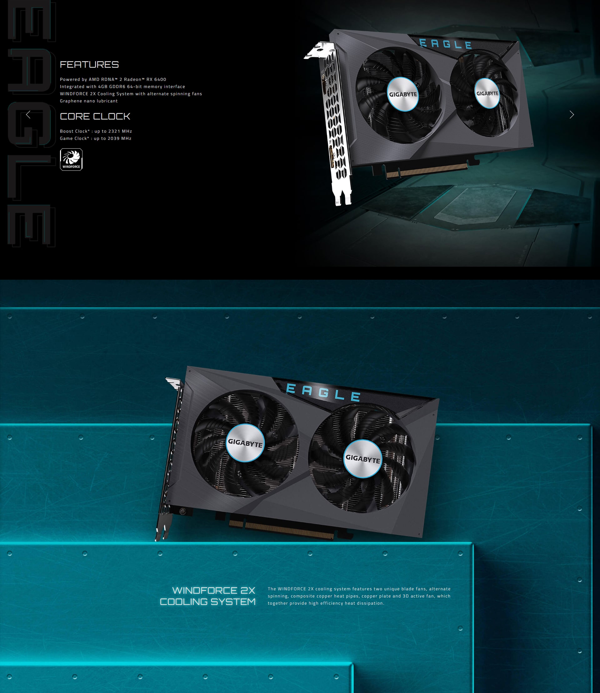 Gigabyte RX 6400 EAGLE 4G Description