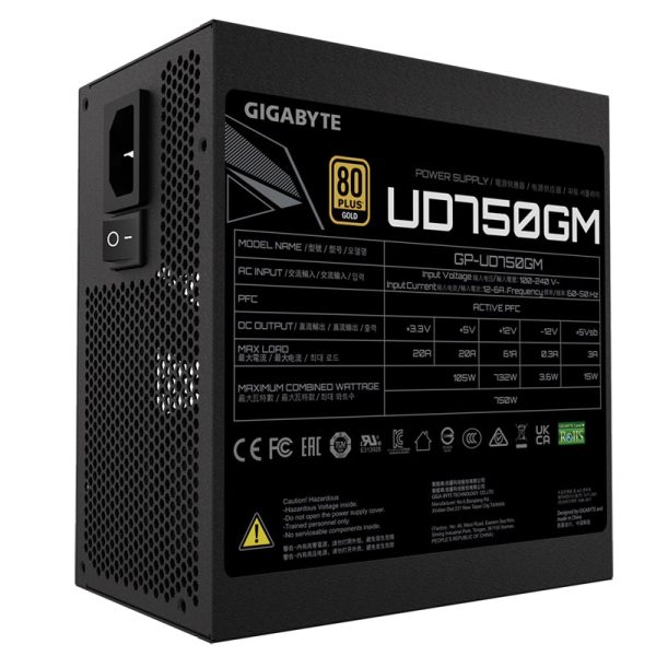 Gigabyte UD750GM 750W 80+ Gold Modular PSU
