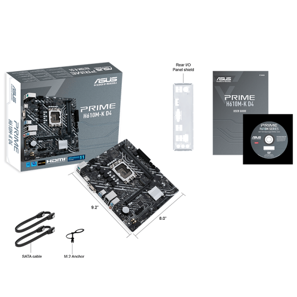 ASUS PRIME H610M-K D4 Motherboard