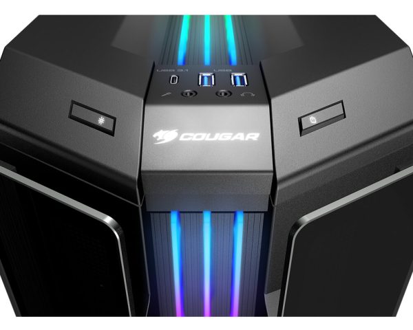 Cougar Gemini T RGB Glass-Wing Mid-Tower Gaming Case - Image 2