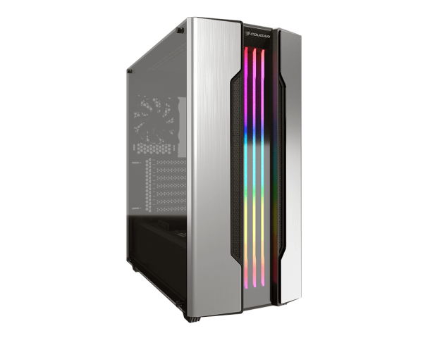 Cougar Gemini S RGB Mid-Tower Gaming Chassis – Silver - Image 3