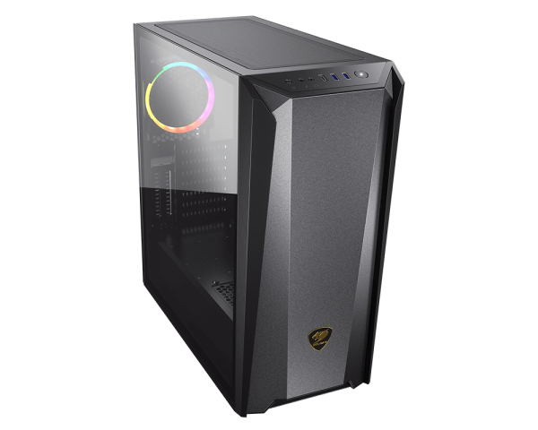 Cougar MX660 Mid Tower Chassis – Iron RGB Midnight Green - Image 2