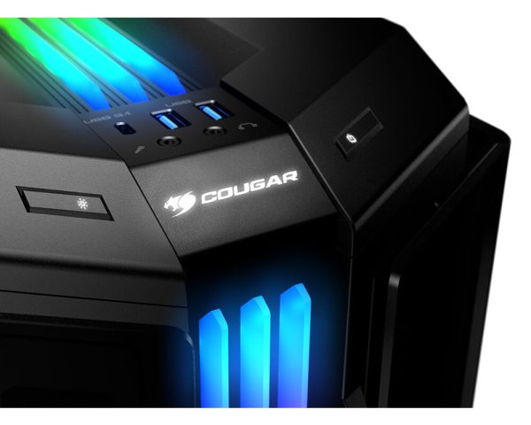 Cougar Gemini T RGB Glass-Wing Mid-Tower Gaming Case - Image 7